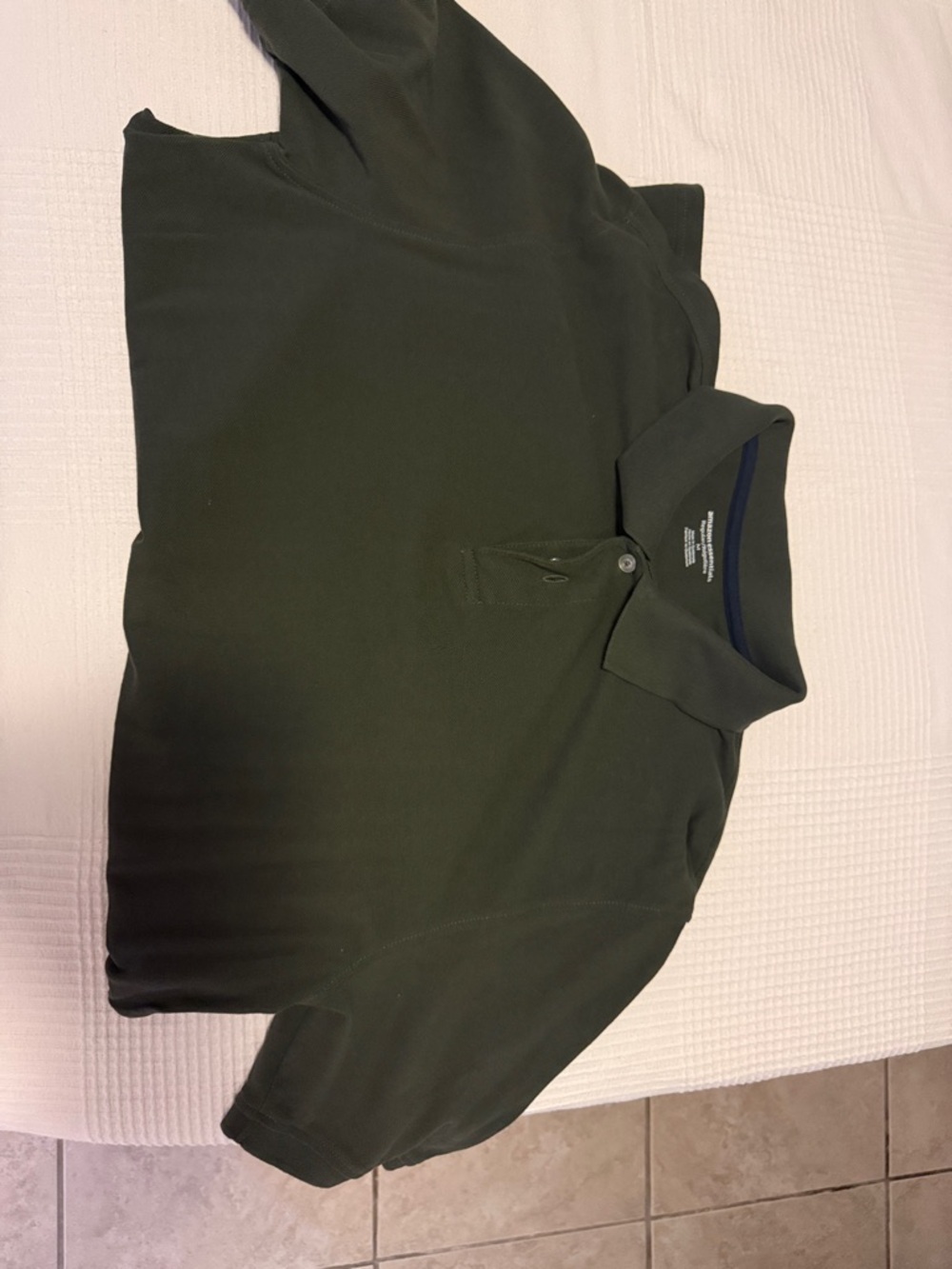 Amazon Men's Dark Green Polo Shirt